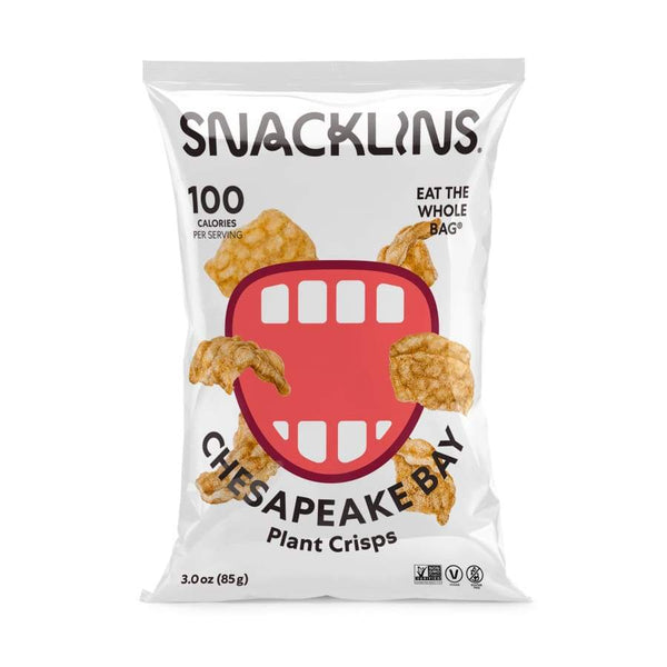 Snacklins Low-Calorie Cracklins Plant Crisps - Chesapeake Bay (3 Oz) 