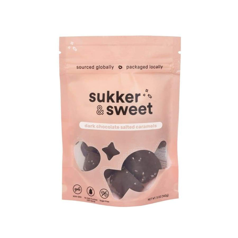Sukker & Sweet Sugar-Free Dark Chocolate Salted Caramels 