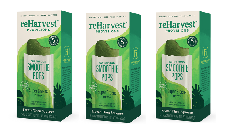 reHarvest Provisions Smoothie Pops -  Super Greens 