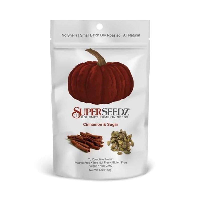 SuperSeedz Gourmet Pumpkin Seeds (5 oz) - Cinnamon & Sugar 
