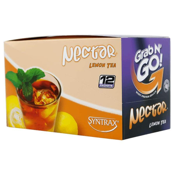 Syntrax Nectar Protein Powder Grab N' Go Box - Lemon Tea (12 Servings) 