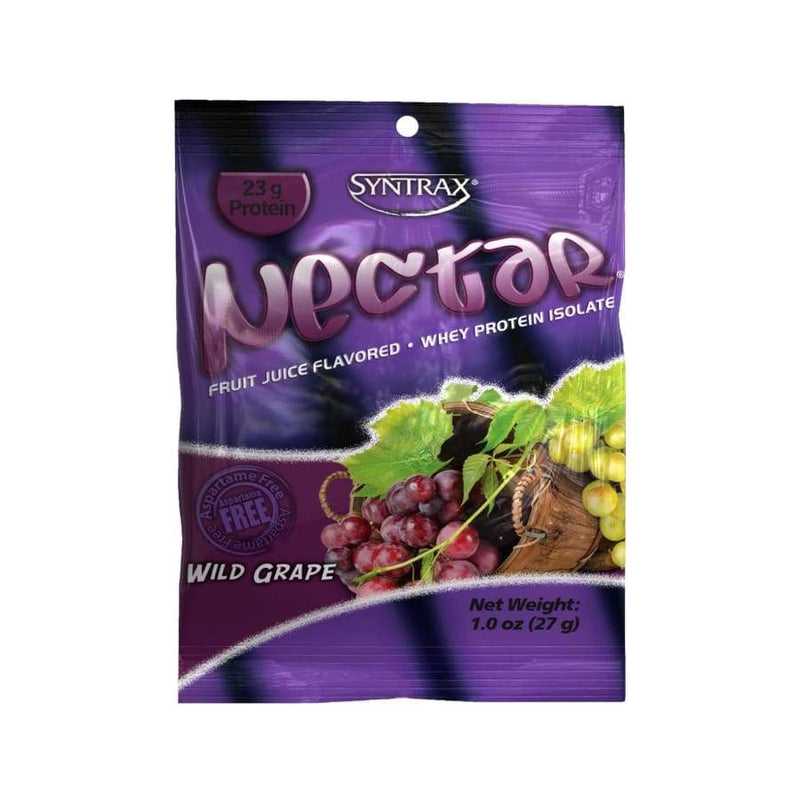 Syntrax Nectar Protein Powder Grab N' Go Box - Wild Grape (12 Servings) 