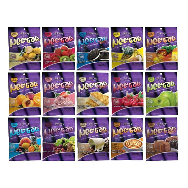 Syntrax Nectar Protein Powder Sampler Variety Bag - All 15 Flavors! 