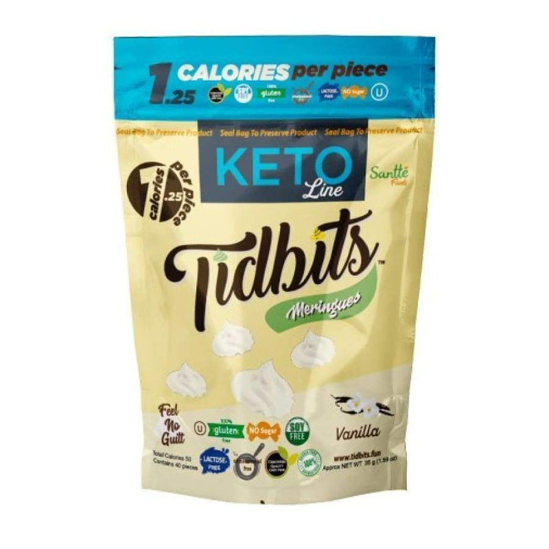 Tidbits "KETO" Sugar-Free Meringue Cookies by Santte Foods - 5-Flavor Variety Pack 