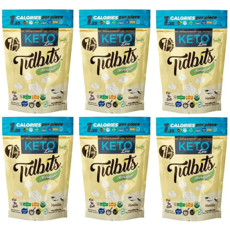 Tidbits "KETO" Sugar-Free Meringue Cookies by Santte Foods - Vanilla 