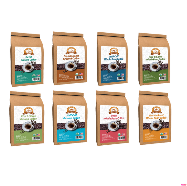 Alex's Low Acid Organic Coffee™ Ultimate 5lb Bag Variety Pack 