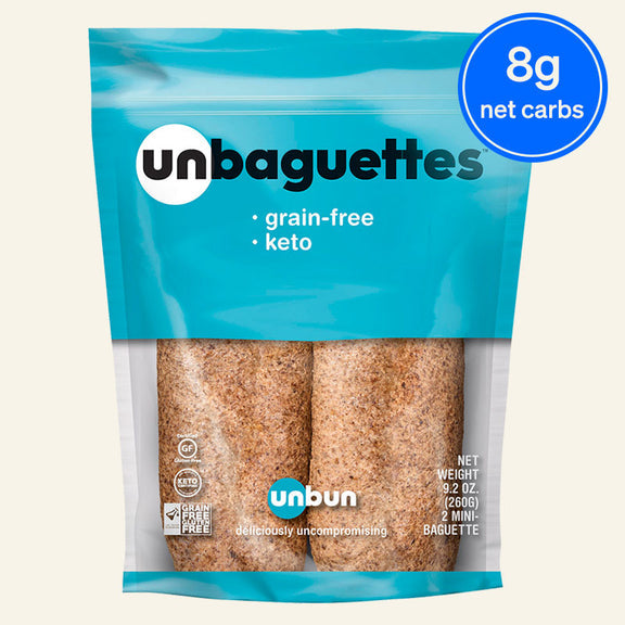 Unbaguettes 8" Gluten-Free Keto Sub Bun by Unbun 