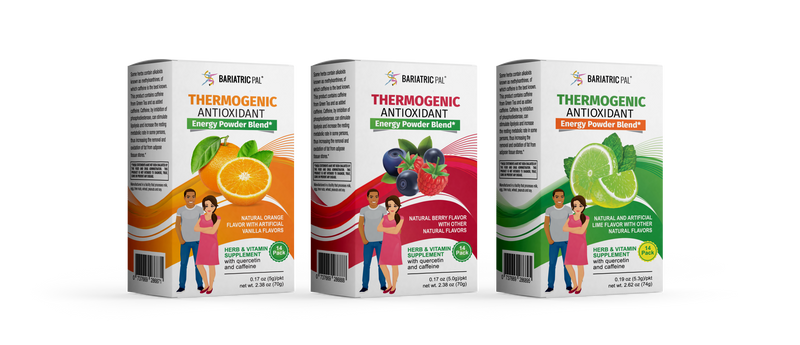 BariatricPal Thermogenic Antioxidant Energy Powder Blend - Variety Pack 