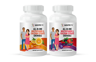 BariatricPal "ALL-IN-ONE" Chewable Multivitamin with Calcium Citrate & Iron - Variety Pack (NEW!) 