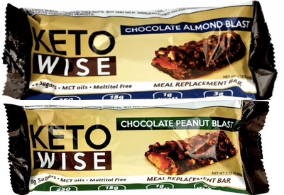 Keto Wise Meal Replacement Protein Bar - Variety Pack 