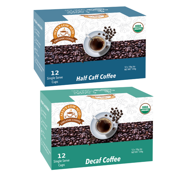 Alex's Low Acid Organic Coffee™ Wind Down K-Cup Variety Pack 